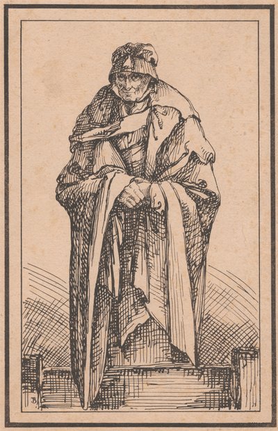 En gammal kvinna av Thomas Barker