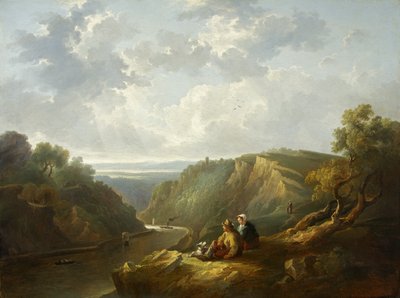 Avon Gorge (olja på duk) av Thomas Barker
