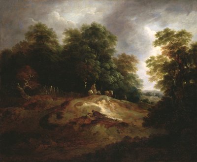 The Edge of the Common (olja på duk) av Thomas Barker of Bath