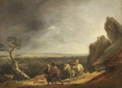 The Storm (olja på duk) av Thomas Barker of Bath