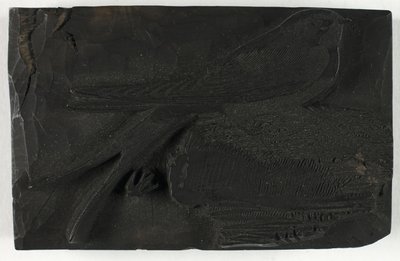 Träblock för Svalan, från A History of British Birds av Thomas Bewick