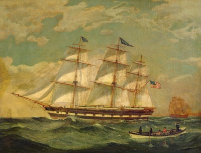 Skepp Houqua av Thomas Birch