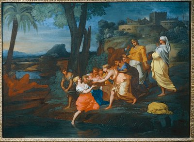 Moise sauve des eaux - Moses räddad från vattenmassorna ... av Thomas Blanchet
