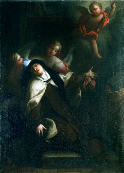 St Theresa av Avila, c1634-1689 av Thomas Blanchet
