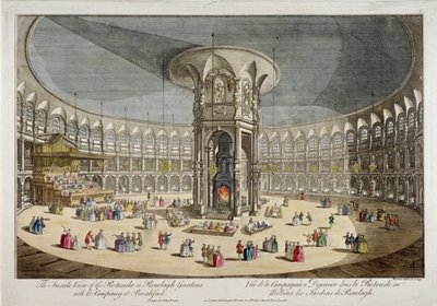 Rotundan i Ranelagh Gardens, Chelsea, London, c1750 av Thomas Bowles