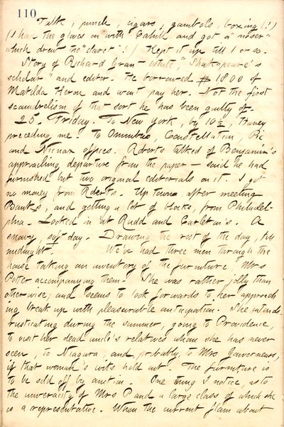 Thomas Butler Gunn Diaries- Volume 10, page 123, February 24-25, 1859 av Thomas Butler Gunn