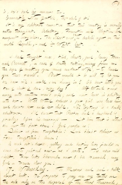 Thomas Butler Gunn Diaries- Volume 8, page 68, September 16-17, 1856 av Thomas Butler Gunn