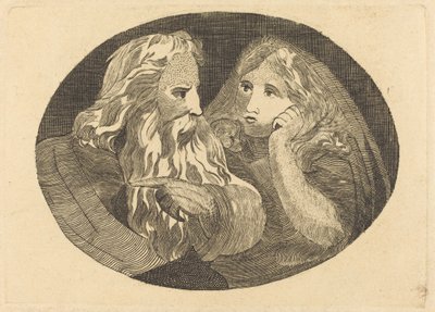 Lear och Cordelia av Thomas Butts, Jr. after William Blake