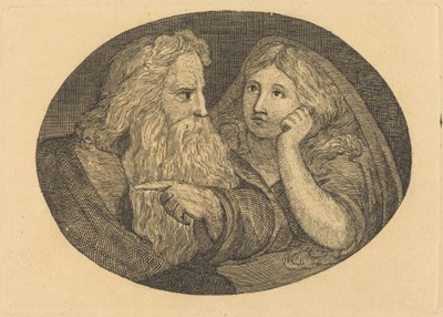 Lear och Cordelia av Thomas Butts, Jr. after William Blake