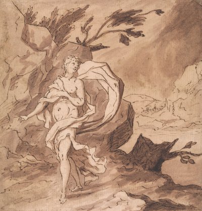 Anna beklagar Tobias frånvaro (Tobit 10:7) av Thomas Carwitham