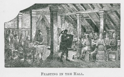 Fest i salen (litografi) av Thomas Charles Barfield