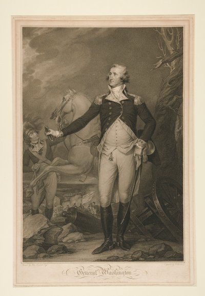George Washington i slaget vid Trenton (1792) av Thomas Cheesman