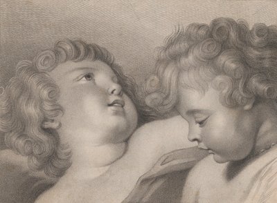 Två kerubhuvuden, 1800. av Thomas Cheesman