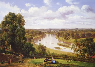 Utsikt över Themsen från Richmond Hill av Thomas Christopher Hofland