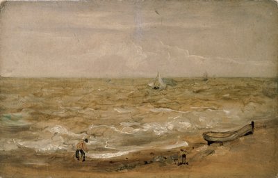 Strandscen, tidigt 1800-tal av Thomas Churchyard