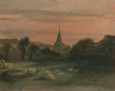 Stoke Poges kyrka av Thomas Churchyard