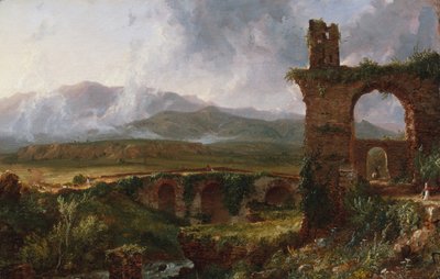 En utsikt nära Tivoli morgon, 1832. av Thomas Cole