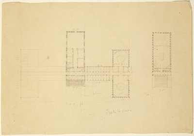 Grand Plan av Ohio State House, c.1838 av Thomas Cole