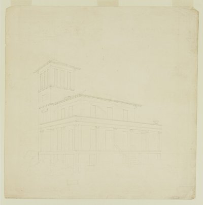 Föreslagen villa på Catskill av Thomas Cole