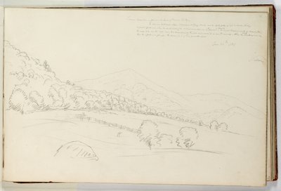 Schroon Mountain från nära huvudet av Schroon Lake av Thomas Cole