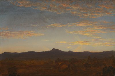 Studie för "Catskill Creek", c.1844-5 (olja på trä) av Thomas Cole