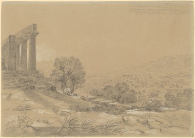 Junos tempel, Agrigento av Thomas Cole