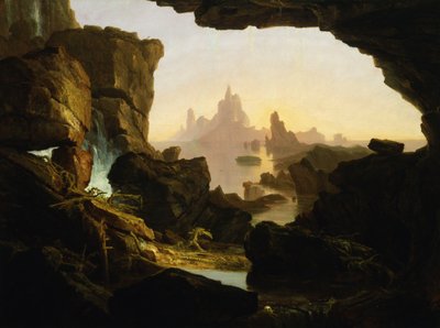 Översvämningens avtagande vatten, 1829. av Thomas Cole