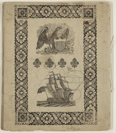 Utan titel ("Utdrag ur konsten att färglägga"), ca 1825 (penna och bläck på papper) av Thomas Cole