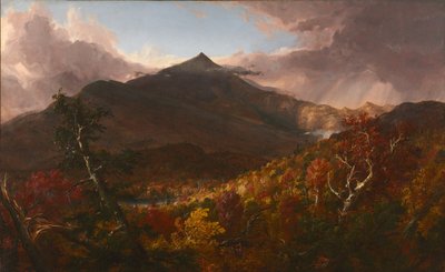 Utsikt över Schroon Mountain, Essex County, New York, After a Storm, 1838. av Thomas Cole