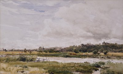 Landskap, flod i förgrunden av Thomas Collier