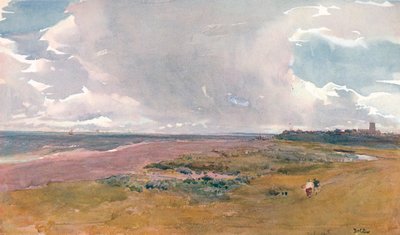 Southwold från stranden, c1860-1890, 1906. av Thomas Collier
