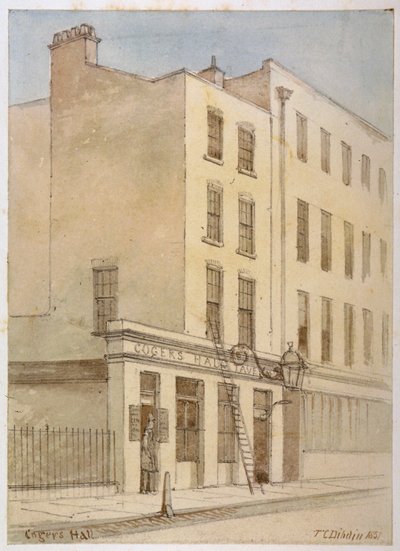Bride Lane, City of London, 1851 av Thomas Colman Dibdin