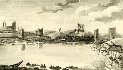 N. View of the Ruins of Clomines, Co. Wexford, 1791. av Thomas Cook