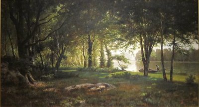 Landskap, flod och skog av Thomas Corwin Lindsay