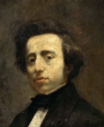 Porträtt av Frédéric Chopin av Thomas Couture