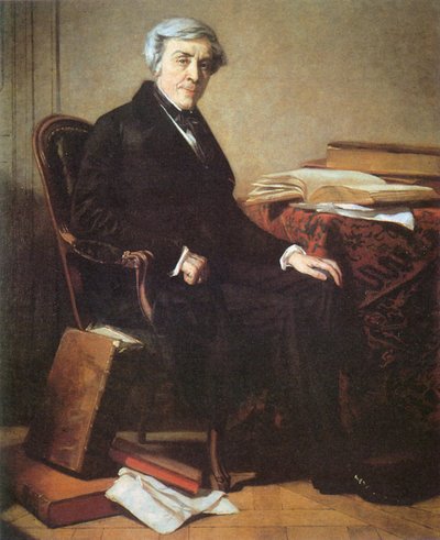 Porträtt av Jules Michelet (1798-1874) av Thomas Couture