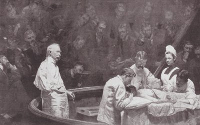 Philadelphia: Dr D Hayes Agnew, vid avslutningen av en klinik (litografi) av Thomas Cowperthwait (after) Eakins