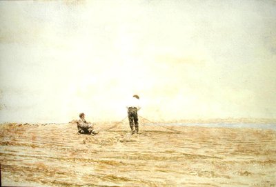 Att reparera nätet av Thomas Cowperthwait Eakins