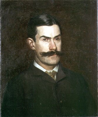 Porträtt av Frank MacDowell, ca 1886 (olja på duk) av Thomas Cowperthwait Eakins
