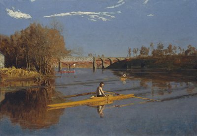 The Champion Single Sculls (Max Schmitt in a Single Scull) av Thomas Cowperthwait Eakins