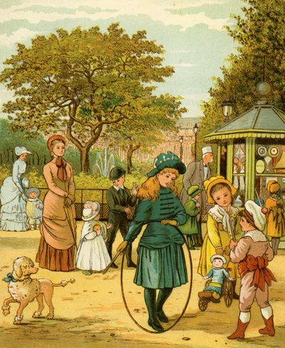 Park i Paris i slutet av 1800-talet av Thomas Crane