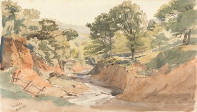Landskapsvy på Powerscourt av Thomas Creswick