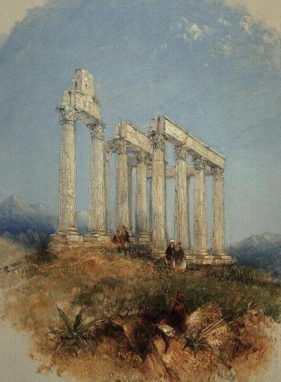 Jupiter Olympius tempel, Aten av Thomas Creswick