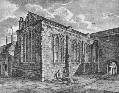 Nordostvy av Chapel of the Holy Trinity, Leadenhall, City of London, c1825 1906 av Thomas Dale