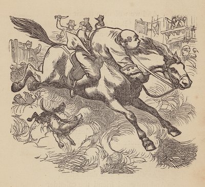 John Gilpin (kolorerad gravyr) av Thomas Dalziel