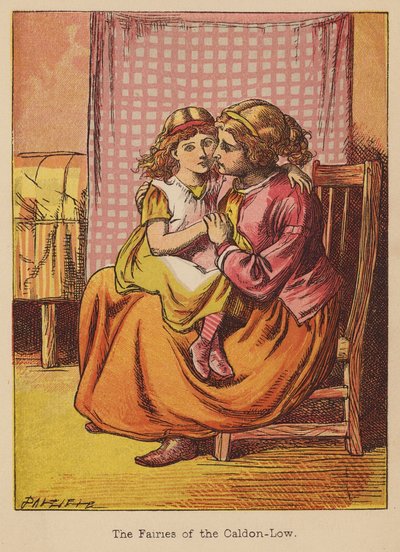 Älvorna i Caldon-Low (gravyr i kolorit) av Thomas Dalziel