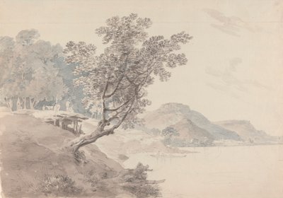 Akbarpur Gaut, nära Rahotas, Indien av Thomas Daniell