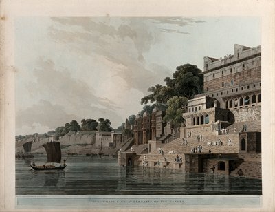 Dusasumade Gaut, vid Benares av Thomas Daniell
