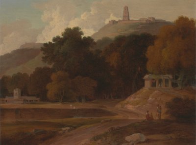 Kuperat landskap i Indien av Thomas Daniell