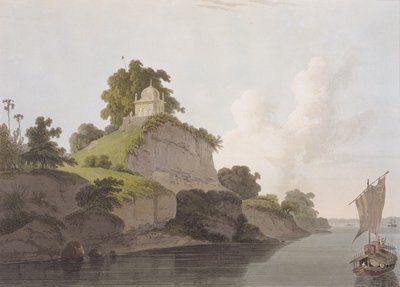 Hindoo Temple nära Currah, vid floden Ganges, från 